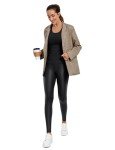 High Waisted Faux Leather Leggings for Women