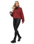 Stylish High-Waist Faux Leather Leggings for Women
