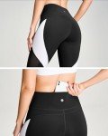 Color Block Mesh Yoga Leggings for Women