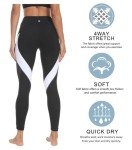 Color Block Mesh Yoga Leggings for Women
