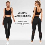 High Waisted Mesh Leggings with Pockets for Women