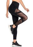 High Waisted Mesh Yoga Leggings with Pockets