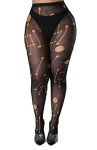 Women’s Fishnet Thigh-High Lace Leggings