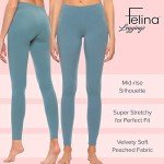 Felina Soft Lightweight Yoga Leggings 2-Pack