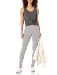 Women's Soft Grey Heather Leggings - Large
