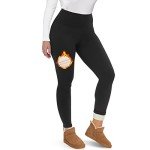 Warm Fleece Lined High Waisted Leggings for Women