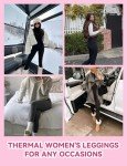 Cozy Fleece-Lined Leggings with Pockets - 3 Pack