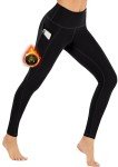 Fleece Lined Women's High Waisted Leggings with Pockets