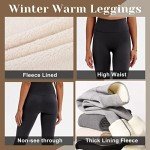 Warm Fleece Lined High Waisted Leggings for Women