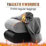 3 Pack Women's Fleece Lined Leggings with Pockets