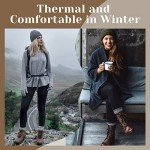Warm Fleece Lined High Waisted Leggings for Women