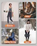 GAYHAY Thick Fleece Lined High-Waisted Leggings