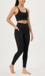 ODODOS Cloud Feeling Crossover 7/8 Leggings - Black