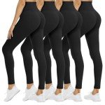 High Waisted Tummy Control Leggings - 4 Pack