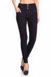 High Waist Fleece Lined Denim Jeggings for Women