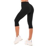 Buttery Soft High Waisted Capri Leggings for Women
