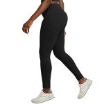 Hanes Women's Black Stretch Jersey Leggings - Large