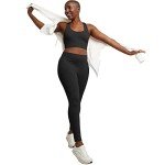 Hanes Women's Black Stretch Jersey Leggings - Large