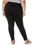 Black Plus Size Pull-On Knit Jegging for Women