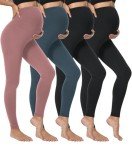4 Pack Women's Maternity High-Waisted Leggings