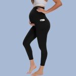 2 Pack Maternity Leggings with Pockets - Black