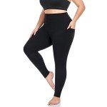 Plus Size High Waist Leggings with Pockets
