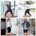 Plus Size High Waist Leggings - 3 Pack