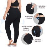 Plus Size High Waist Leggings with Pockets