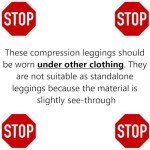 Extra Wide Compression Leggings for Women - Black