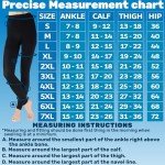Extra Wide Compression Leggings for Women - Black