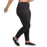 Plus Size Black Long Leggings for Women