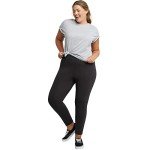 Plus Size Black Long Leggings for Women