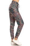 Calm Mandala Print Jogger Pants – Plus Size