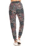 Calm Mandala Print Jogger Pants – Plus Size