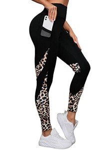 High Waisted Graphic Print Yoga Leggings for Women