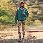 YOLIX High Waisted Leopard Workout Leggings