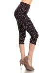 High-Waisted Plaid & Wild Print Capri Leggings