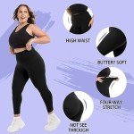 Walifrey Buttery Soft Plus Size High Waist Leggings