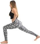 Cozy Plus Size Snake Print Leggings for Women