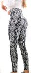 Cozy Plus Size Snake Print Leggings for Women