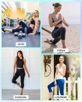 High-Waisted Black Capri Leggings with Pockets
