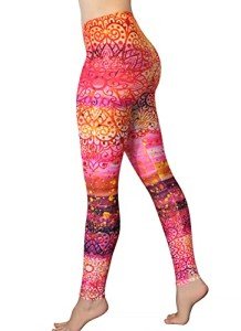 Soft Printed Yoga Leggings for Women - Sunrise Design