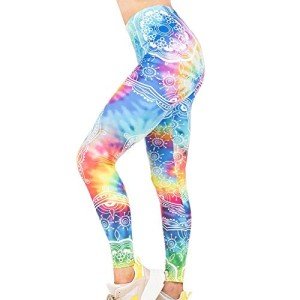 Mandala Printed Tummy Control Workout Leggings
