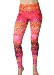 Soft Printed Yoga Leggings for Women - Sunrise Design