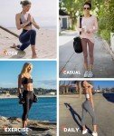GAYHAY High Waisted Capri Leggings for Women