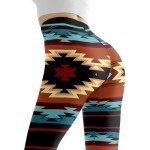 Tribal Aztec Print High Waist Leggings for Women