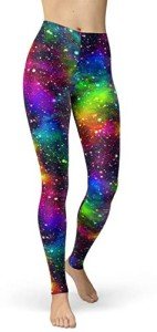 Galaxy Print 80s Leggings - Soft & Stretchy