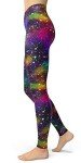 Galaxy Print 80s Leggings - Soft & Stretchy
