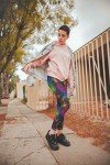 Galaxy Print 80s Leggings - Soft & Stretchy