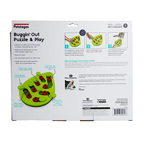 Interactive Bengal Cat Treat Puzzle - Petstages Nina Ottosson